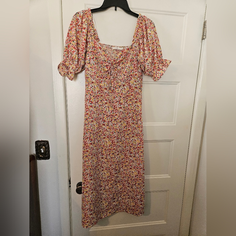 Floral midi dress from Dottie Boutique